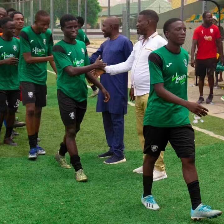 Handshakes With Club Officials — G12 Football Club Community, Lagos Island