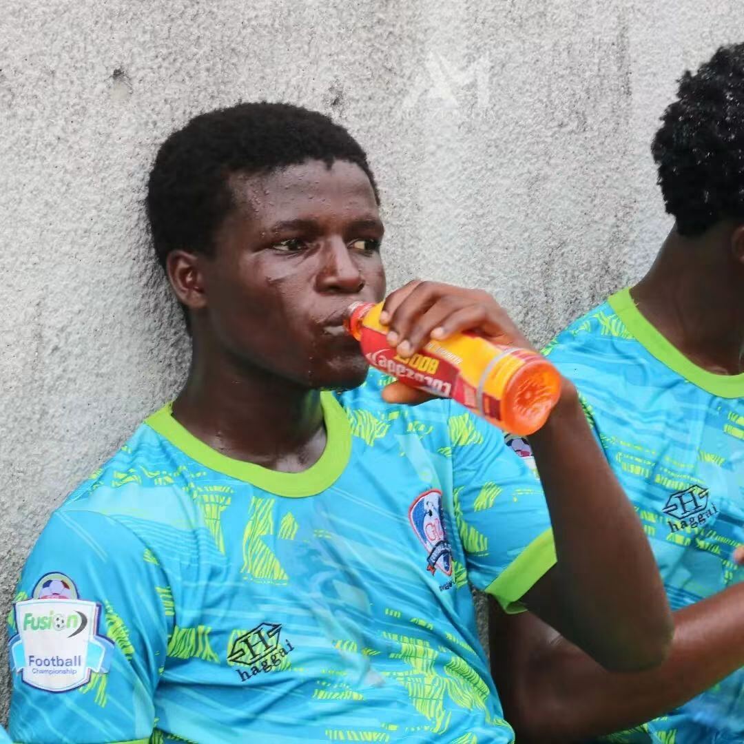 Rehydrating At The Break — G12 Football Club Matchday, Lagos Island