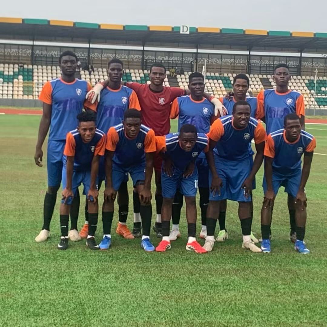 Squad Photo, Blue & Orange — G12 Football Club Matchday, Lagos Island