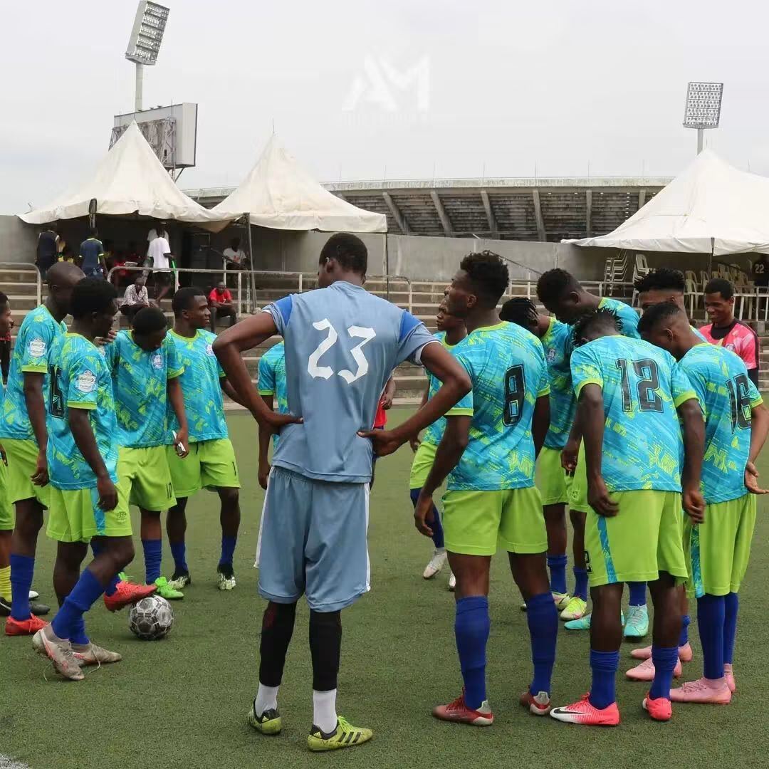 Gathering For Instructions — G12 Football Club Training, Lagos Island