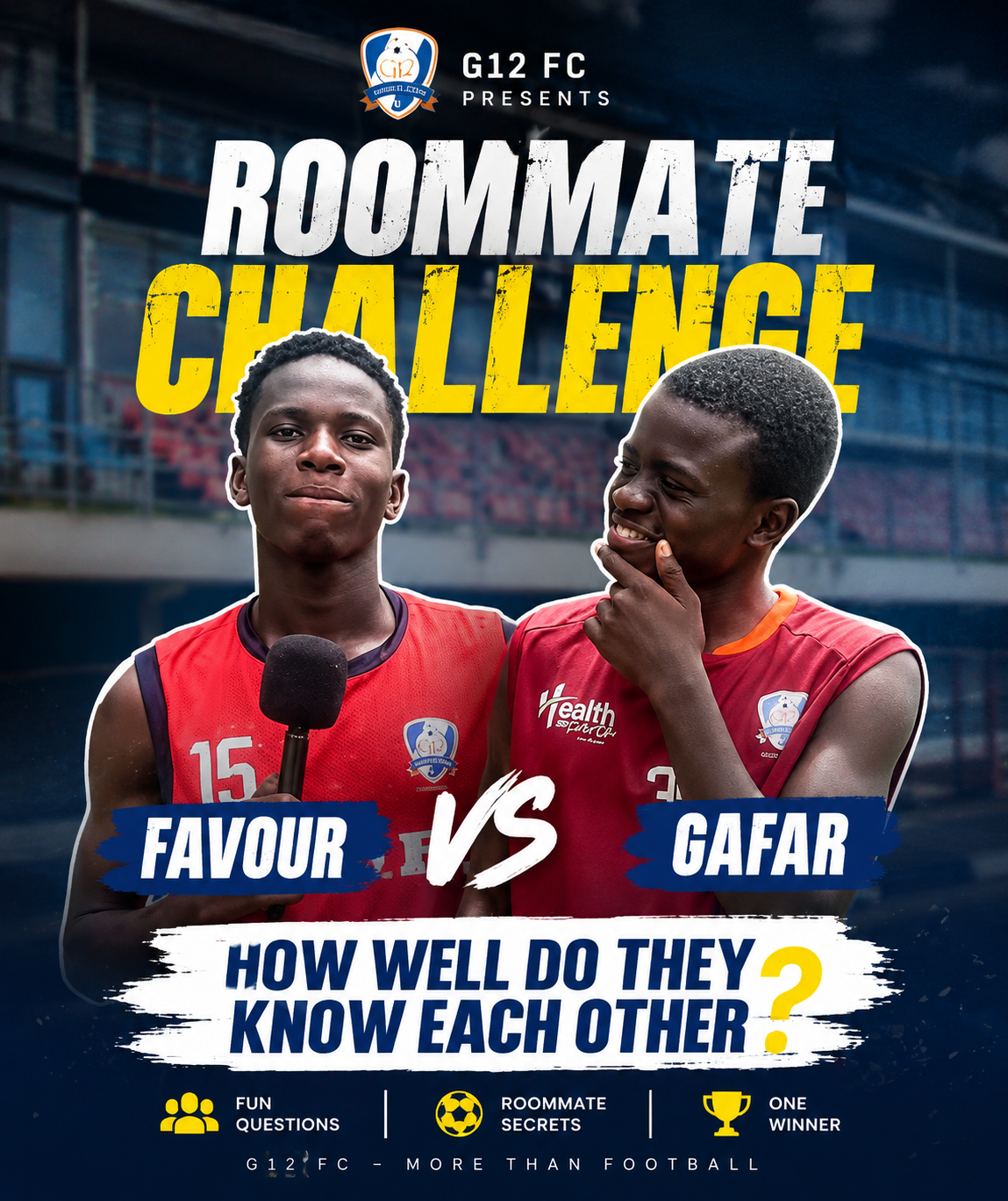 How Well Do G12 FC Roommates Favour and Gafar Really Know Each Other?