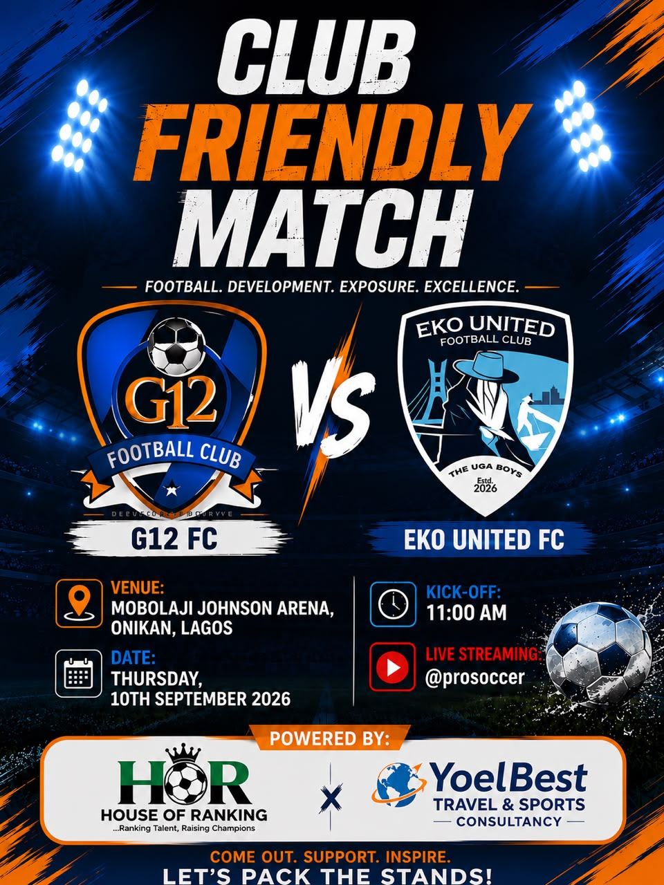 G12 FC Set for Club Friendly Clash Against Eko United FC